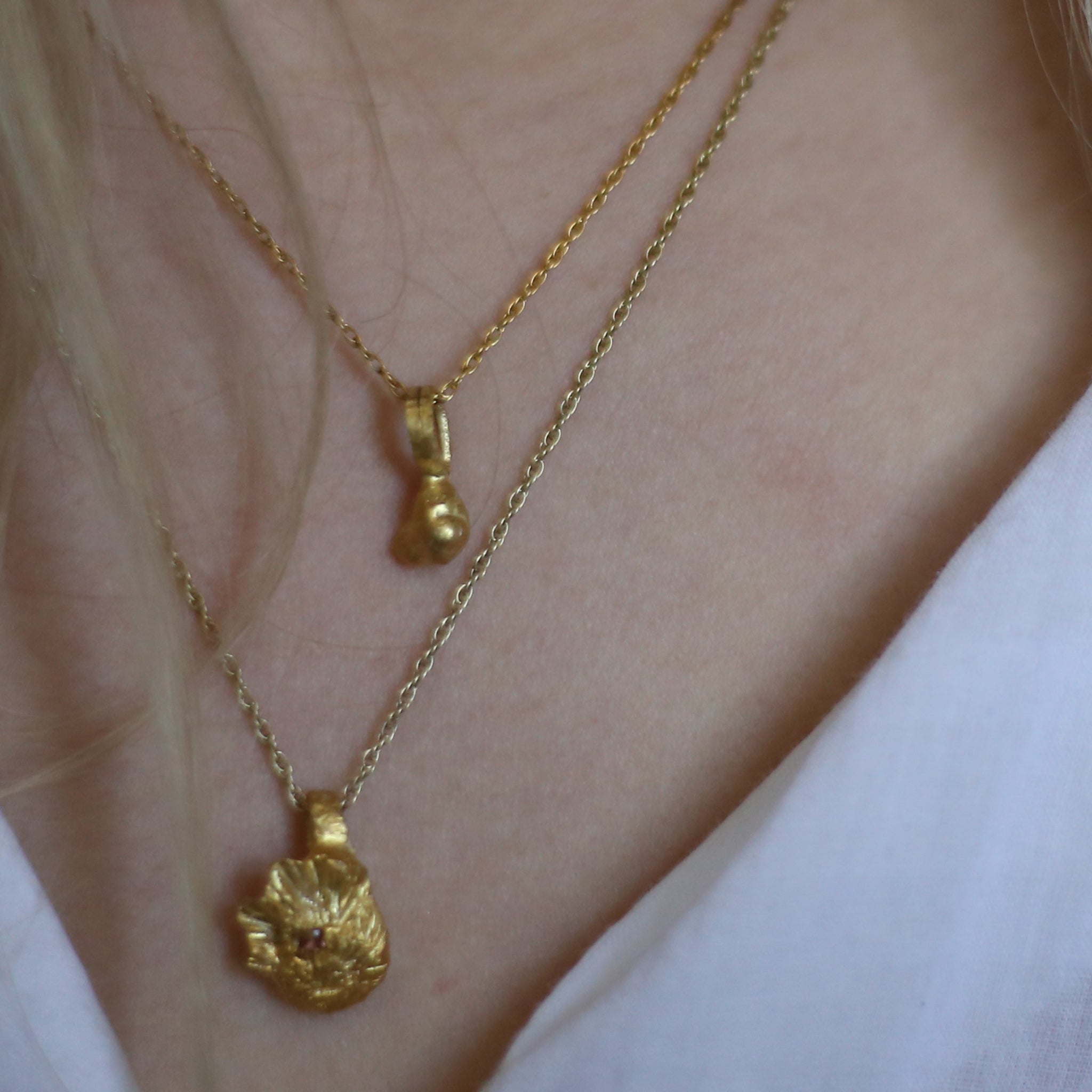 The Sundial Necklace with Pink Tourmaline